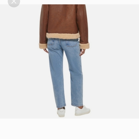 Levi's Faux Leather Trucker Jacket - Brown nwt - Picture 4 of 8